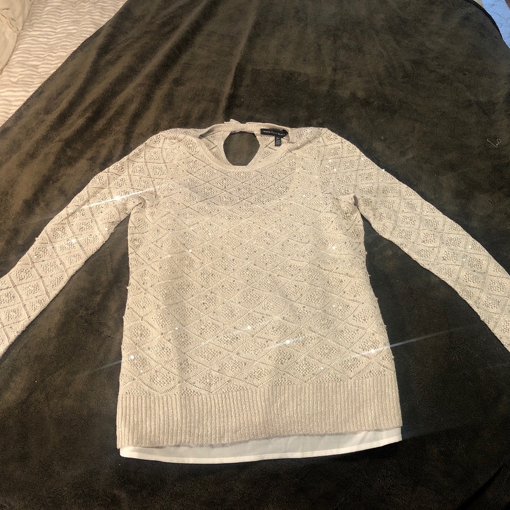 White House Black Market sequined sweater